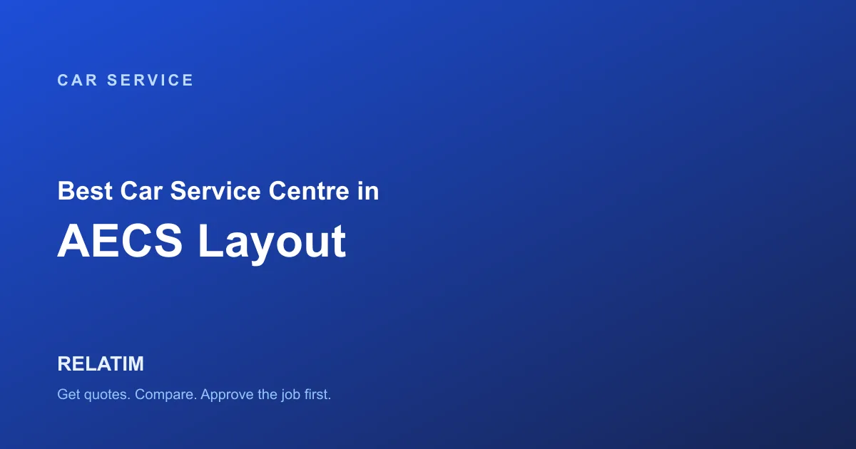 Best Car Service Centre in AECS Layout, Bangalore